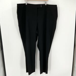 Lane Bryant Stretch Straight Trouser Pants Plus Women Size 28‎ Black Workwear